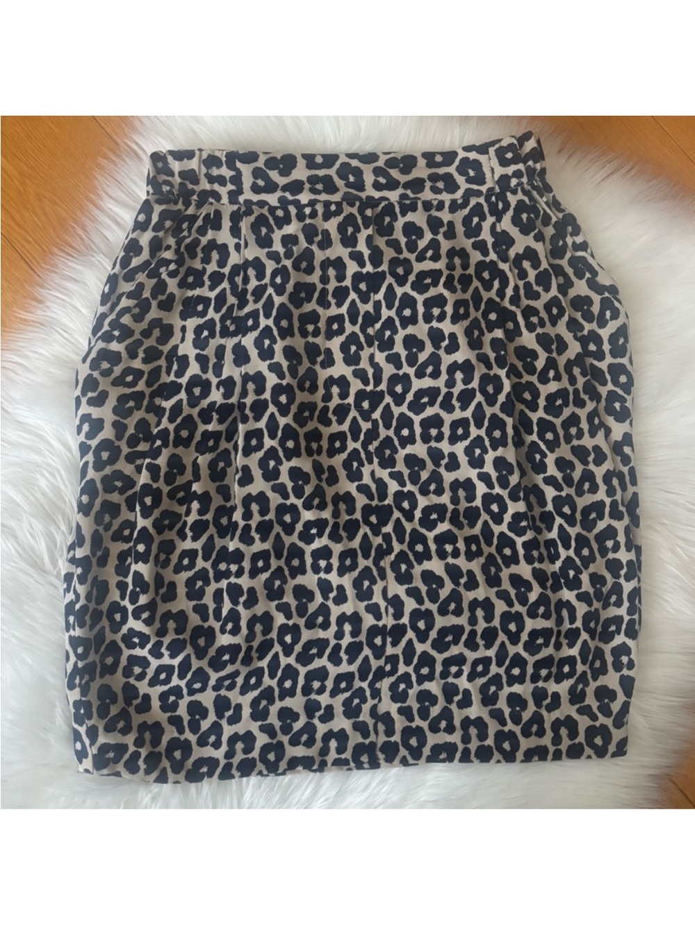 Philip Lim Cheetah Print 100% Silk Skirt